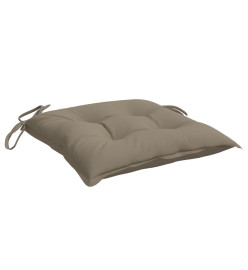 Coussins de palette lot de 4 taupe 50x50x7 cm tissu oxford