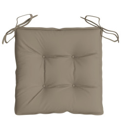 Coussins de palette lot de 4 taupe 50x50x7 cm tissu oxford