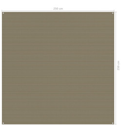 Tapis de tente 250x250 cm Taupe