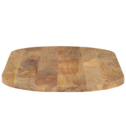 Dessus de table 80x40x3,8 cm ovale bois massif de manguier