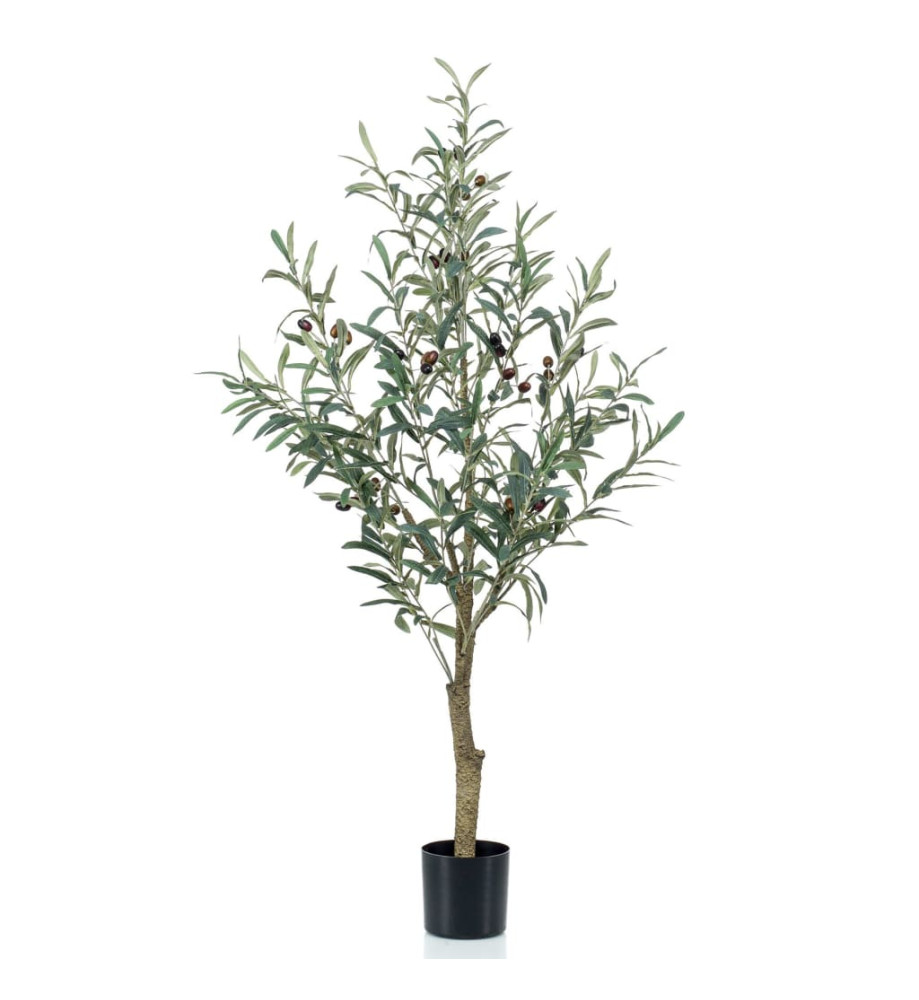 Emerald Olivier artificiel 115 cm en pot en plastique