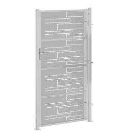 Portail de jardin 100x200 cm acier inoxydable