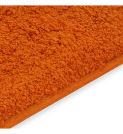 Tapis de salle de bain 2 pcs Tissu Orange