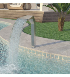 Fontaine d'étang Acier inoxydable 50 x 30 x 90 cm Argenté