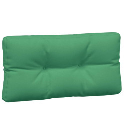 Coussins de palette 7 pcs vert tissu