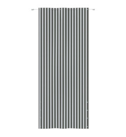 Écran de balcon Anthracite et blanc 120x240 cm Tissu Oxford