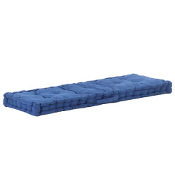 Coussins de plancher de palette 2 pcs Coton Bleu clair