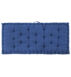 Coussins de plancher de palette 2 pcs Coton Bleu clair