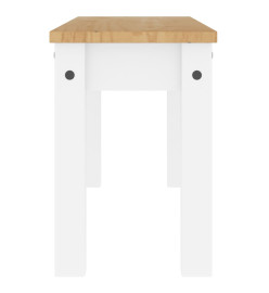 Banc à manger Panama blanc 105x30x45 cm bois massif de pin