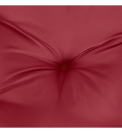 Coussins de palette lot de 2 rouge bordeaux 50x50x7 cm