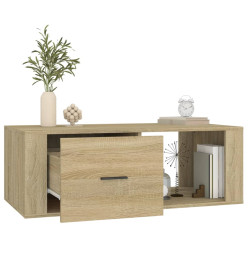 Table basse Chêne sonoma 100x50,5x35 cm Bois d'ingénierie