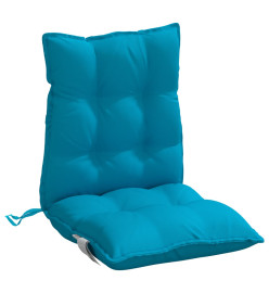 Coussins de chaise à dossier bas lot de 6 bleu clair