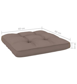 Salon de jardin 3 pcs avec coussins bois de pin imprégné
