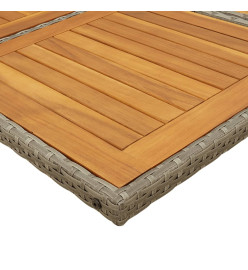 Ensemble à manger de jardin 17 pcs et coussins résine tressée