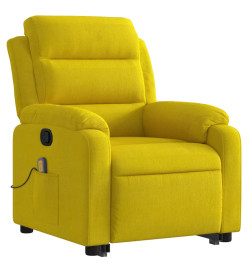 Fauteuil de massage inclinable Jaune Velours