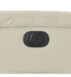 Fauteuil inclinable électrique Crème Similicuir