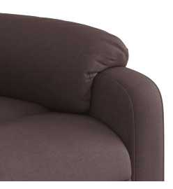 Fauteuil inclinable Marron foncé Tissu