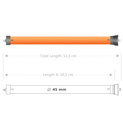 Moteurs tubulaires 8 pcs 50 Nm