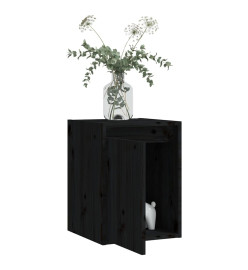 Armoire murale Noir 30x30x40 cm Bois de pin massif