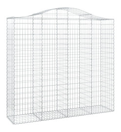 Paniers à gabions arqués 30 pcs 200x50x180/200 cm Fer galvanisé