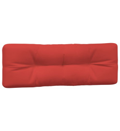 Coussins de palette 3 pcs rouge tissu