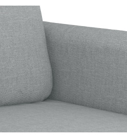 Ensemble de canapés 3 pcs avec coussins Gris clair Tissu