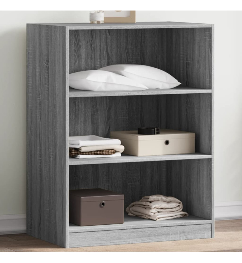 Garde-robe sonoma gris 77x48x102 cm bois d'ingénierie