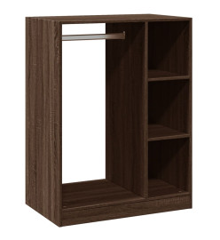 Garde-robe chêne marron 77x48x102 cm bois d'ingénierie