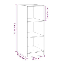 Garde-robe chêne sonoma 48x41x102 cm bois d'ingénierie