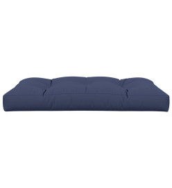 Coussin de palette bleu marine 120x80x12 cm tissu