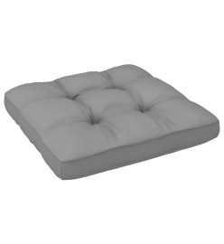 Salon de jardin palette 4 pcs et coussins pin imprégné de blanc