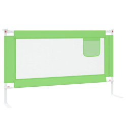 Barrière de sécurité de lit d'enfant Vert 140x25 cm Tissu