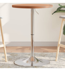 Table de bar Ø50x90,5 cm bois massif de hêtre