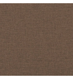 Ensemble de canapés 3 pcs marron tissu