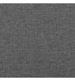 Tête de lit avec oreilles Gris foncé 183x23x78/88 cm Tissu