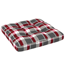 Salon de jardin palette 4 pcs et coussins pin imprégné de blanc