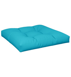 Coussins de palette 2 pcs turquoise tissu