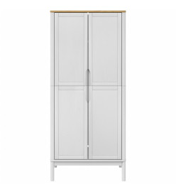 Garde-robe FLORO blanc 77x53x171 cm bois massif de pin