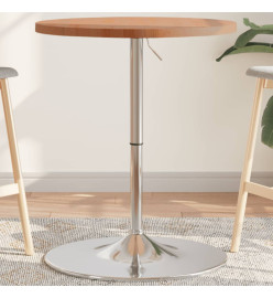 Table de bar Ø60x90,5 cm bois massif de hêtre