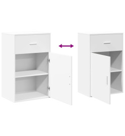 Armoire de rangement blanc 56,5x39x90 cm bois d'ingénierie