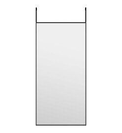 Miroir de porte Noir 30x60 cm Verre et aluminium