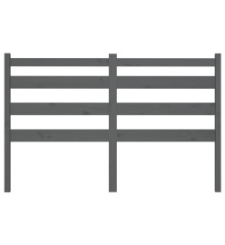 Tête de lit Gris 166x4x100 cm Bois massif de pin
