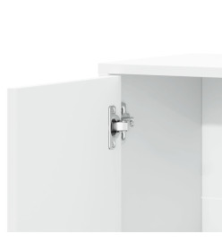 Buffet blanc 60x31x70 cm bois d'ingénierie