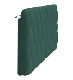 Coussin de tête de lit vert foncé 180 cm velours