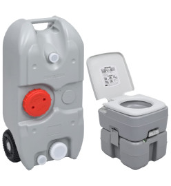 Ensemble de toilette et réservoir d'eau de camping portable