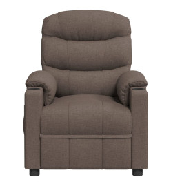 Fauteuil électrique de massage Taupe Tissu