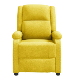 Fauteuil inclinable Jaune Tissu