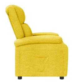 Fauteuil inclinable Jaune Tissu