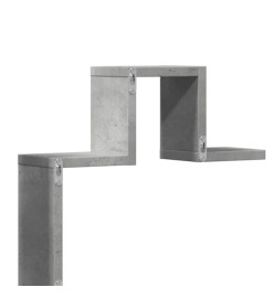 Étagère murale gris béton 104,5x10x43 cm bois d'ingénierie