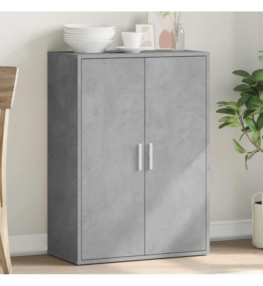 Buffet gris béton 60x31x84 cm bois d'ingénierie Buffet gris béton 60x31x84 cm bois d'ingénierie
